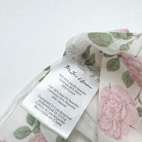 For Love‎ and Lemons Biscotti Rose Print Cropped Cami Top - Picture 6 of 6